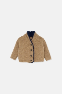 Cardigan con collo tricot COZMO